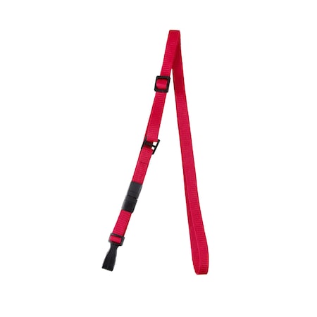 Sicurix Breakaway Plastic Hook Lanyard, Red, 10PK 65552