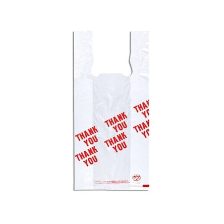 Nashville Wraps Thank You Plastic T Sacks, 8x5x18, Bulk .55 mil, 1000PK TS20