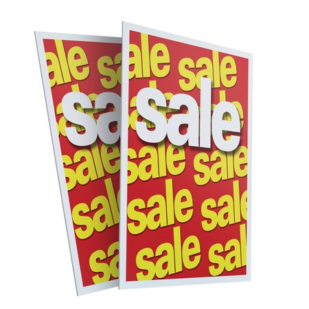 Signmission Sale, Plastic Signs Only 24 Inch x 36 Inch, Corrugated Plastic, 2PK CSB-2436-2PACK-Sale