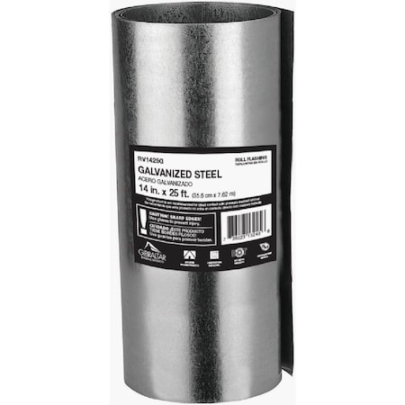 Norwesco 14''x25 ' Mill Galvanized Roll Valley Flashing 518947