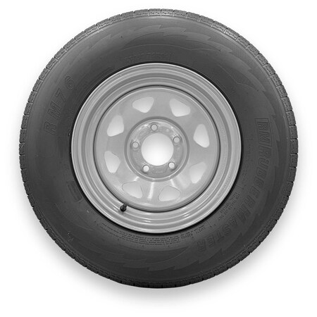 Rubbermaster - Steel Master ST215/75R14 8 Ply 5 On 4.5 Bolt, Silver Wheel Assemblies 599367SIL