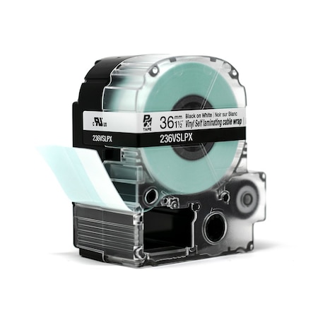 Epson Label Cartridge, Black on White, Labels/Roll: 225 236VSLPX