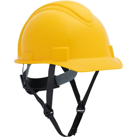 North Short Brim, Type I Non-Vented, Hard Hat w/HDPE Shell, 4-Point Textile Suspension, Wheel Ratchet Adjustm NSB20002