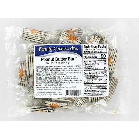 Family Choice Peanut Butter Bar, 6 oz 1099
