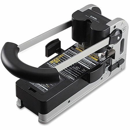 Carl Mfg Extra Heavyduty Twohole Punch, Black CUI62300