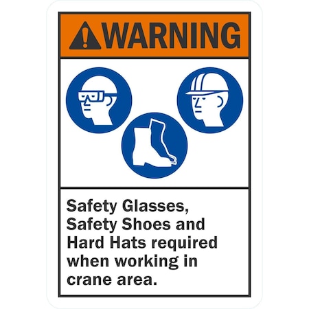 Lyle Safety Glasses, Shoes & Hard Hats, 10x14, Non-Reflective, White G-1421-PL_10x14