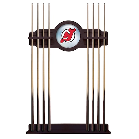 Holland Bar Stool Co New Jersey Devils Cue Rack in English Tudor Finish CueETudNJDevl