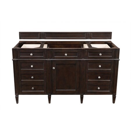 James Martin Vanities Vanity, without top, Burnished Mahogany, 59.8 in W x 22.9 in D, 650-V60S-M-BNM