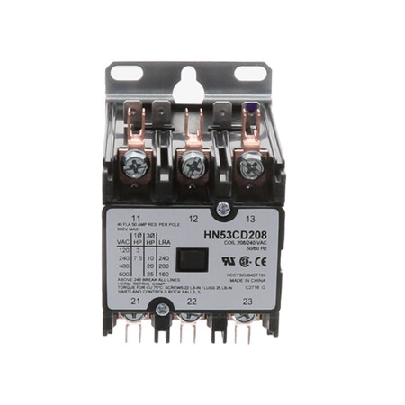 Carrier Contactor, 3Pole 40Amp 240V HN53CD208