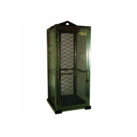 Saf-T-Cart Storage Series Cylinder Cage, Locking Door, (9) Hi-Pressure Cylinders 339-STS-9