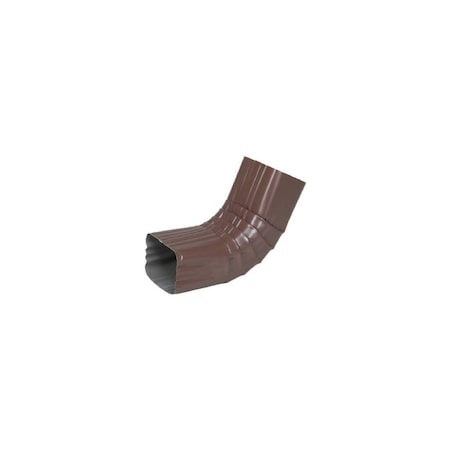 Amerimax Home Products Gutter Front Elbow, Style A, 75 Degree, Brown Galvanized Steel, 2 x 3-In. 3326419