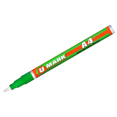 U-Mark Fine Tip Paint Marker Green, 12 PK 10103XFL