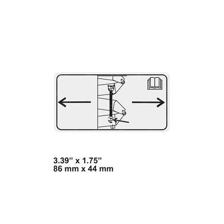 Skyjack REPLACEMENT DECAL, PLACE SAFETY BAR HERE 127711AA