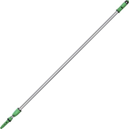 Unger 156" Threaded Telescoping Pole, 7/8 in Dia, Silver/Green, Aluminum/Plastic EZ400