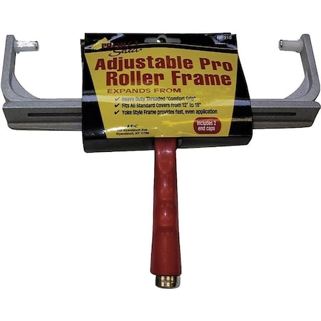 Linzer Roller Frame, 12 to 18 in L Roller, Threaded Handle RF210