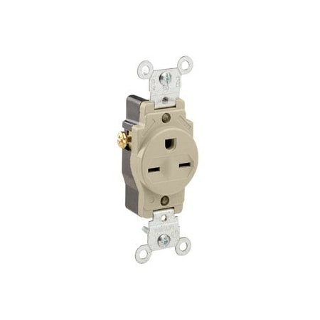Leviton Commercial Grade Single Receptacle, 15 Amp, 250 Volt 5089-I