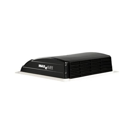 Maxxair Vent Powered Opening For 14 x 14 Opening With Single Speed 12 Volt Fan Black 00-03851