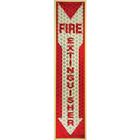 Millers Creek Miller's Creek Glow in Dark Fire Extinguisher Sign 5" x 18" Red/White 151833