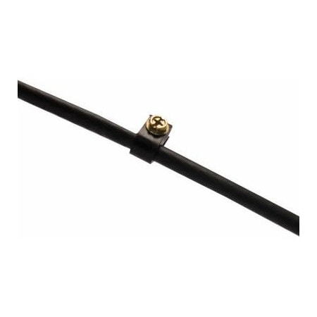 Ecm Industries Cable Clamp, Polyethylene, 1/4 in Bundle Dia., Black, 20 PK PEC-31525