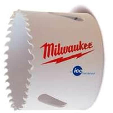 Ice Hardened Milwaukee Hole Saw, 2-1/4 in Dia, 1-5/8 in D Cutting, 5/8-18 Arbor, Bi-Metal Cutting Edge 49-56-0132