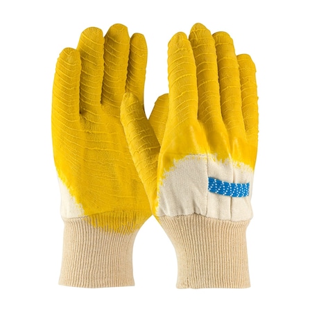 Pip Latex Coated Glove with Jersey Liner and Crinkle Finish on Palm, Fingers&Knuckles, Knit Wrist, 12PK 55-3271