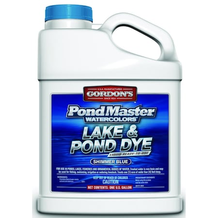 Gordons PondMaster Lake and Pond Dye, Liquid, Dark Blue, 1 gal 3211072