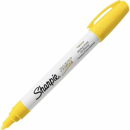 Sanford Sharpie, PERMANENT PAINT MARKER, MEDIUM BULLET TIP, YELLOW 35554