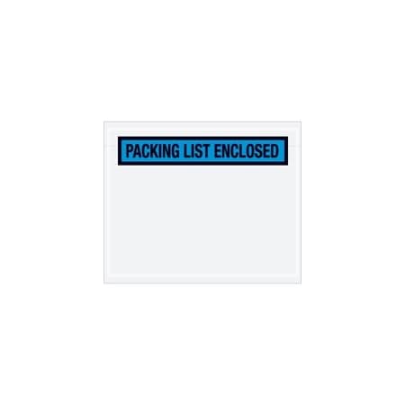 Bubblefast 4 1/2 x 5 1/2'' Blue Panel Face''Packing List Enclosed'' Envelopes, 1000PK BFPL454