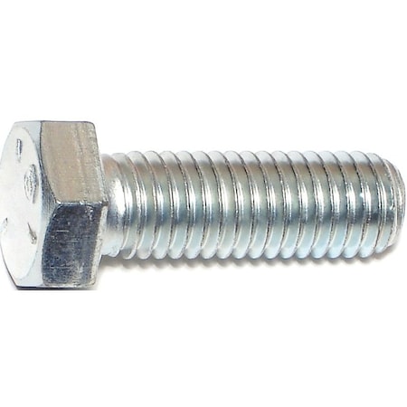 Midwest Fastener Grade 5, 1/2" Hex Head Cap Screw, Zinc Plated Steel, 1-1/2 in L 00336