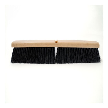 Renown 24" Polypropylene Medium Heavy Sweep Broom Center Block Black BP24