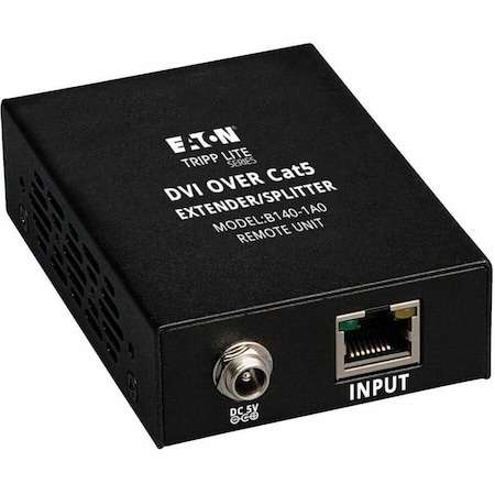 Eaton Tripp Lite Series DVI over Cat5/6 Active Extender, Box-Style Remote Receiver for Video, DVI-I B140-1A0