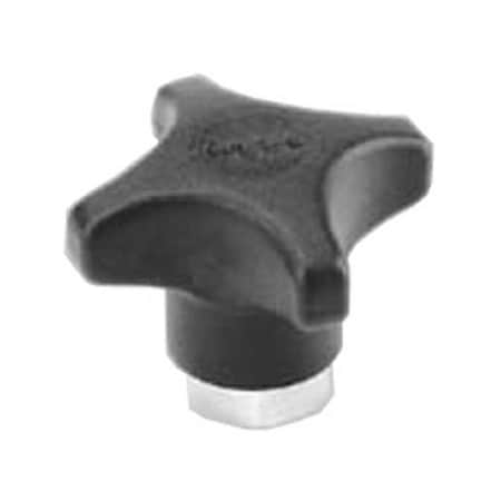 System Plast Bracket Hand Knob; Female Bracket Hand Knob; 1.48 IN L X 2 IN W; Use: Bracket; Polyamide VG-280-M10F