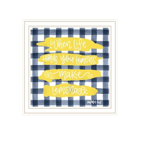 Homeroots Make Lemonade White Framed Print Wall Art 529803