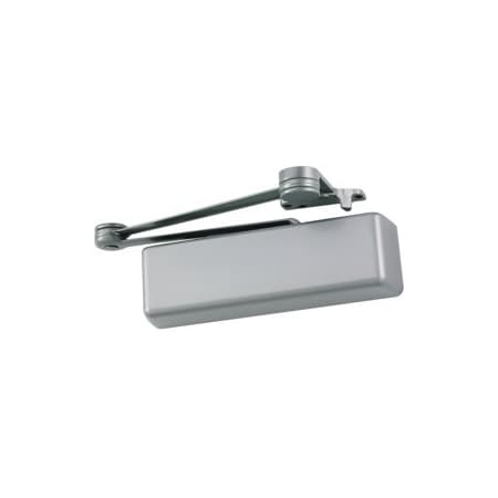 Lcn Closers XP Heavy Duty Door Closer, Cast Iron, Surface Mount, Cush-N-Stop Arm, 689/AL Aluminum Powder Coat 4040XP-CUSH-AL