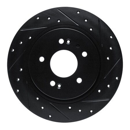 Dynamic Friction Co DFC Brake Rotor - Drilled and Slotted - Black 633-03060R