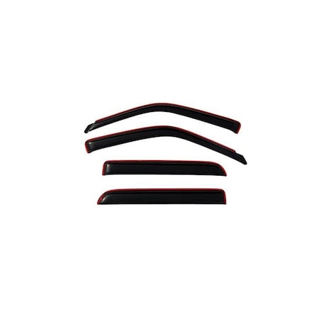 Ventshade Rainguards, Aerodynamic Design, In-Channel, Smoke, Acrylic, Set Of 4 194949