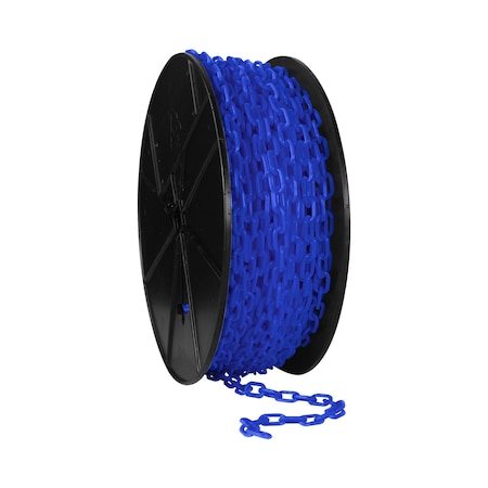 Mr. Chain 3/4" x 200' Blue Plastic Safety - Reel 00106