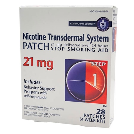 Dr Reddys Laboratories Nicotine Transdermal Patch, 21mg, 28PK 43598044828