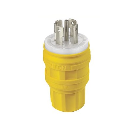 Leviton Industrial Grade Wetguard Plug 30 Amp, 277/480 Volt 3PY 28W82