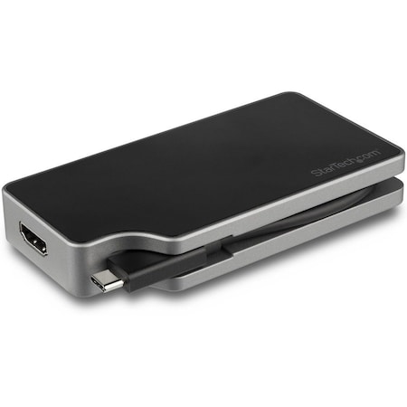 Startech.Com USB-C Multiport Video Adapter - 4-in-1 - 95W Power Delivery - Space Gray - USB-C to VGA DVI HDMI CDPVDHMDPDP