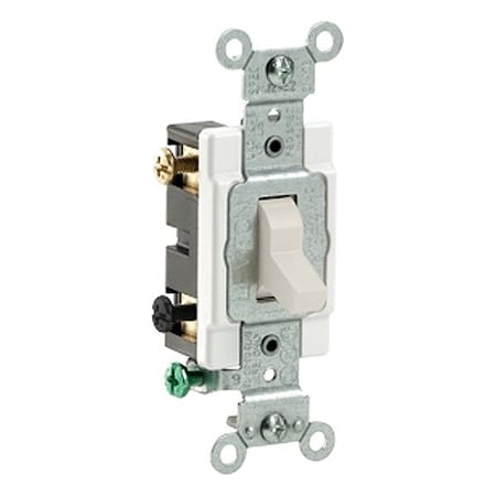Leviton Toggle DP 20A Heavy Duty Light Almond CS220-2T