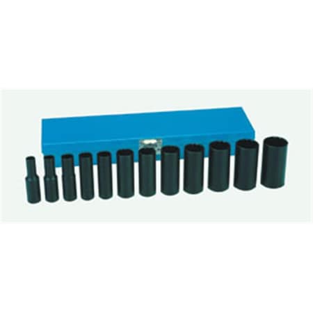 Cool Kitchen 1202D 0.38 in. Drive 12 Piece Deep Set - 12 Point CO383452