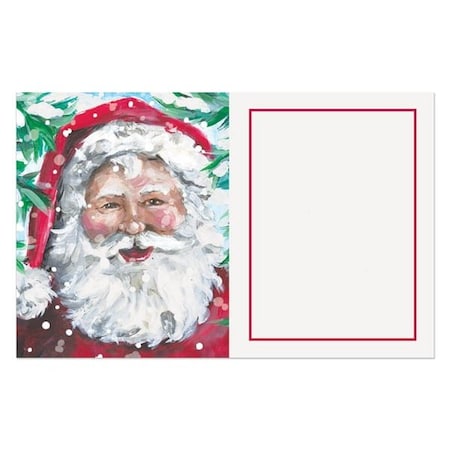 Nashville Wraps Enchanted Santa Gloss Enclosure Card, 3.5x2.25, 50PK AC7166