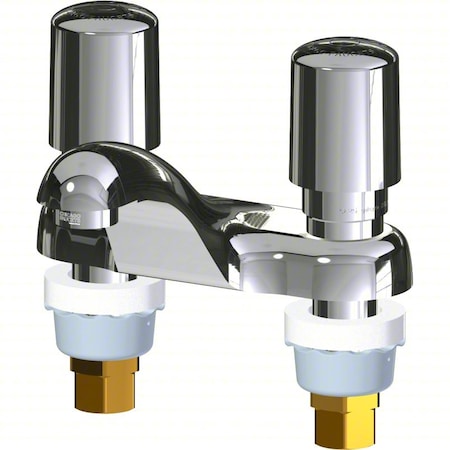 Chicago Faucet Lavatory Faucet, 125 psi, Metal Handle 802-V765ABCP