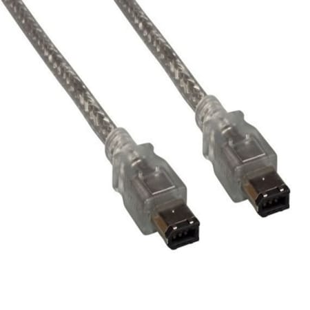 Sanoxy 10ft IEEE 1394b FireWire 800 9-pin to 6-pin, Clear FRW-IEEE-1384b-9-6-10ft-clr