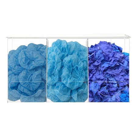 Origin Dispensing Solutions Bulk Dispenser-Triple-PETG-Clear BK30X01CL