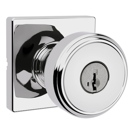Kwikset Residential Door Knobs Entry Reversible Bright Chrome 400MNKSQT-26S