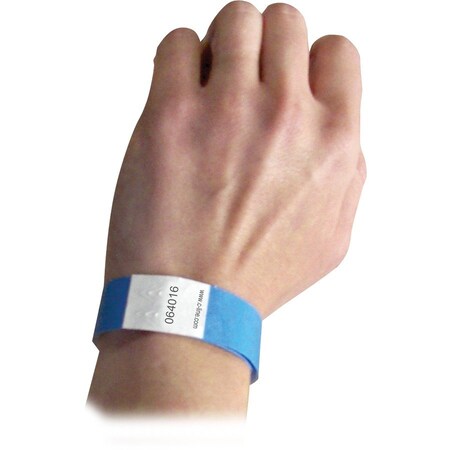 C-Line Products DuPont Tyvek Security Wristbands, Blue, 100/PK 89105