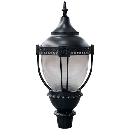 Sunlite LED Power Color Selectable 10000 Lmn 30K-50K Dimmable ETL Black Acorn Pole-Top Light Fixture 90740-SU