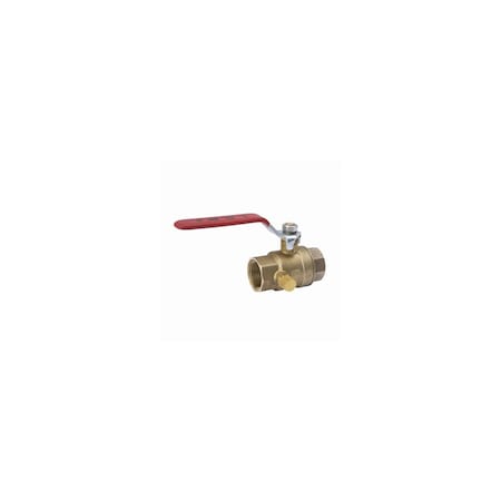 Southland Ball Valve, 3/4 in Connection, FPT x FPT, 500 psi Pressure, Brass Body Chrome 119-2-34